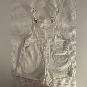 MADEWELL white short overalls